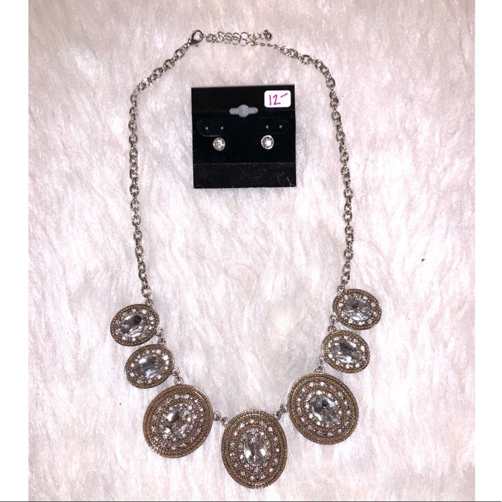Bling Necklace/Earring Set